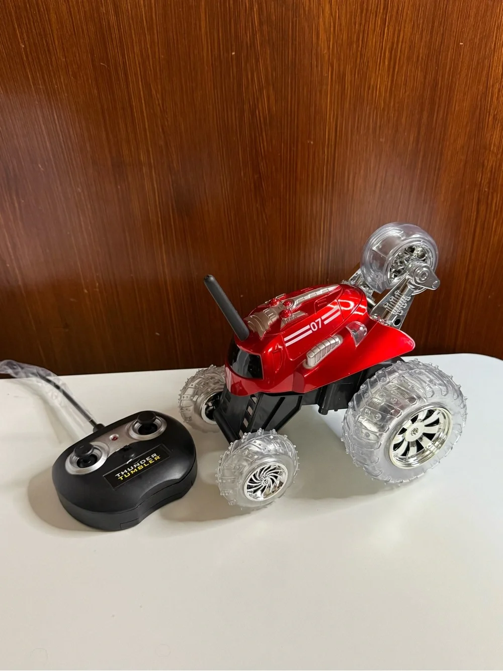 Red Remote Control Stunt Monster Truck for Kids